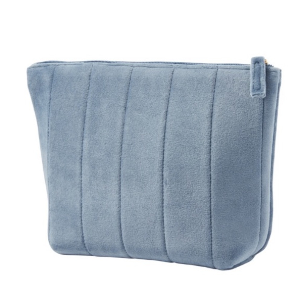 Ulta Beauty Light Blue Velvet Makeup Bag